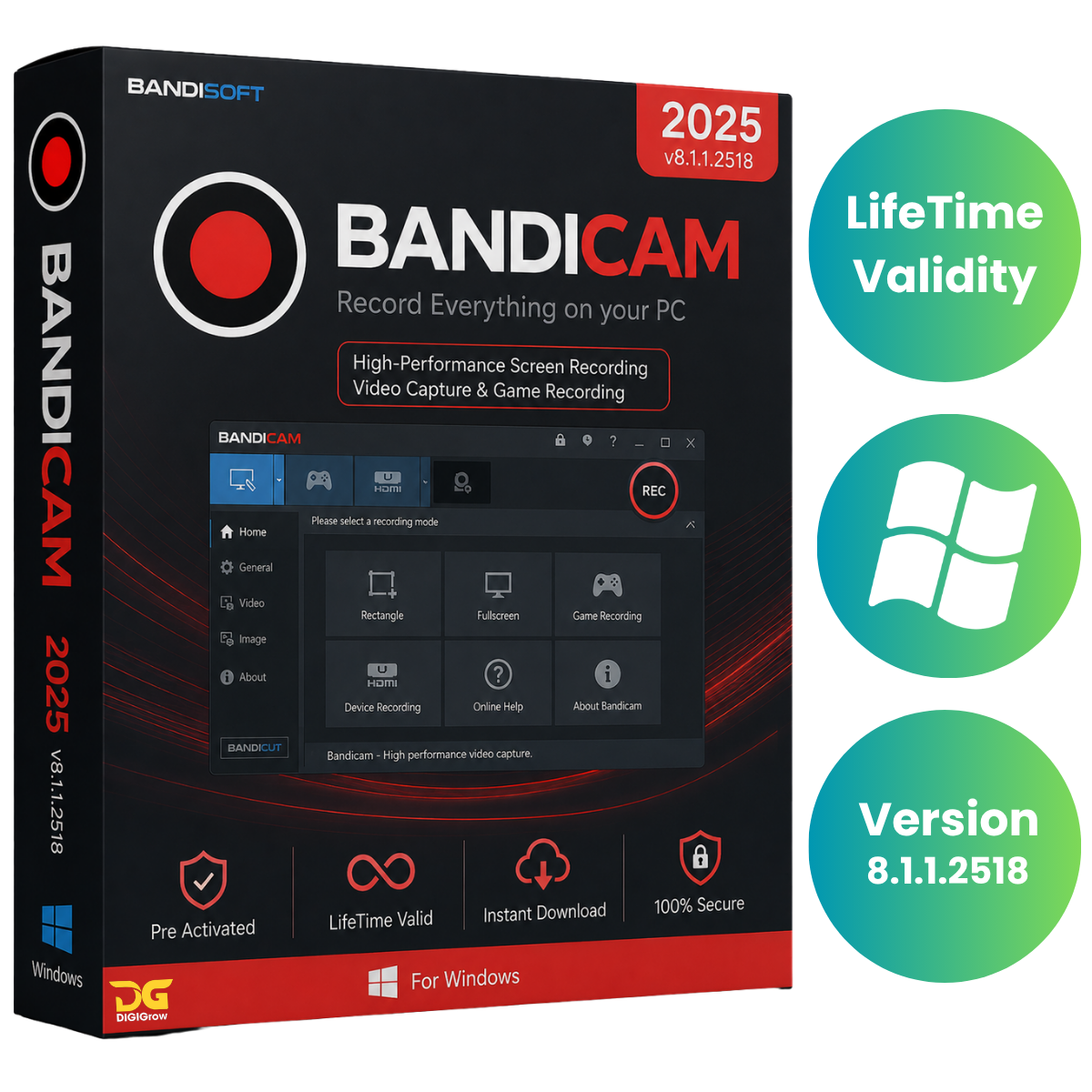 Bandicam - 2025: v8.1.1.2518 High-Quality Screen Recording Software